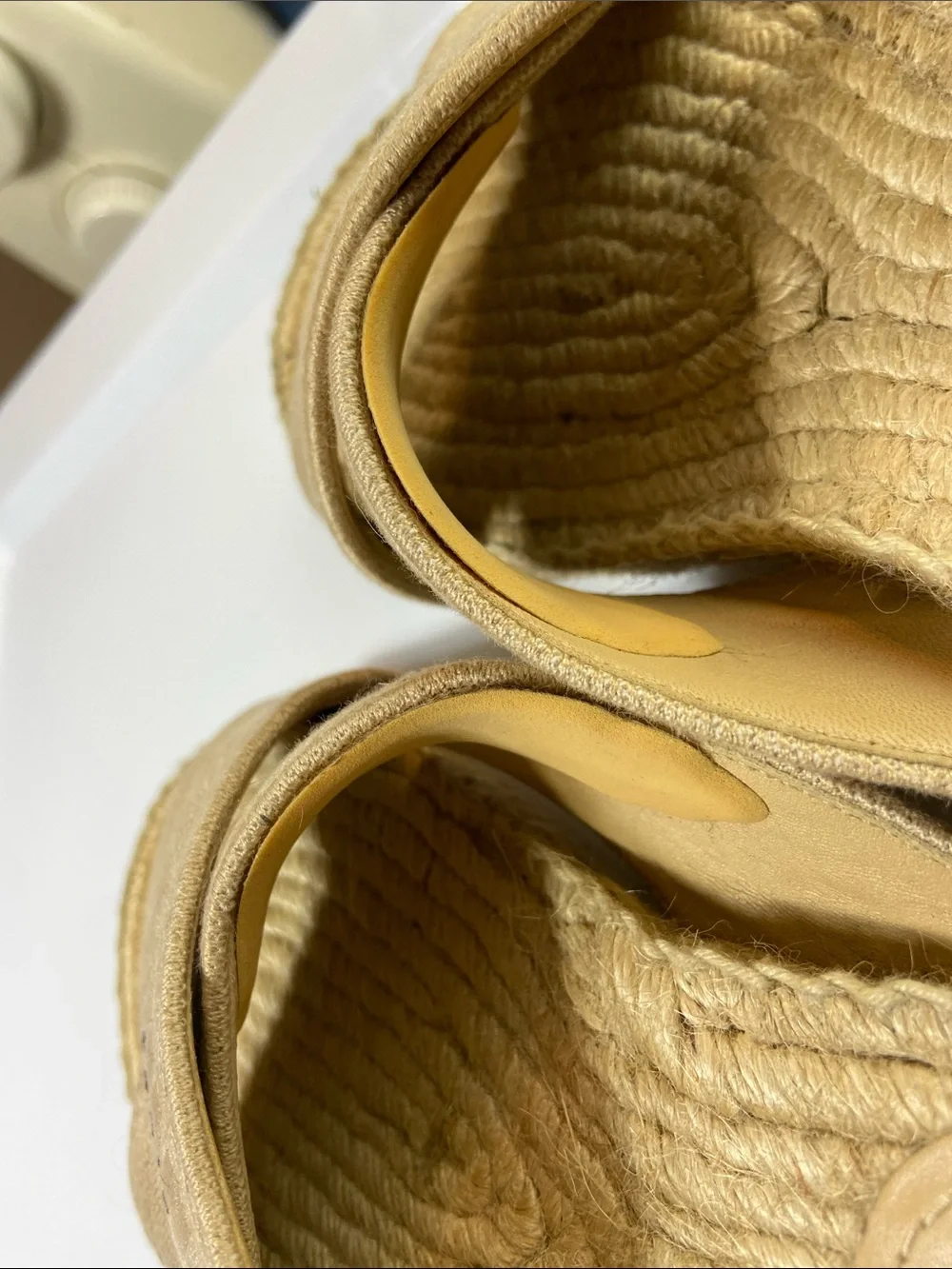 Christian Dior Granville Espadrille Slides Sandals Slides Natural 37.5/7.5 [CH]